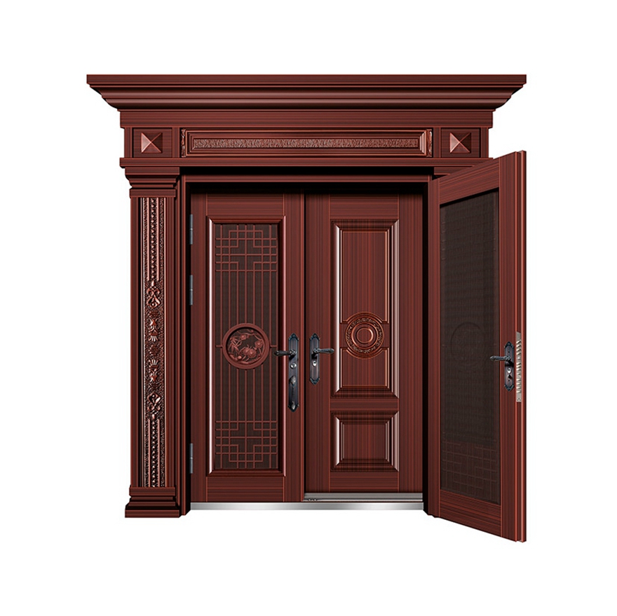 私人輕奢定制別墅大門P3193吉祥富貴